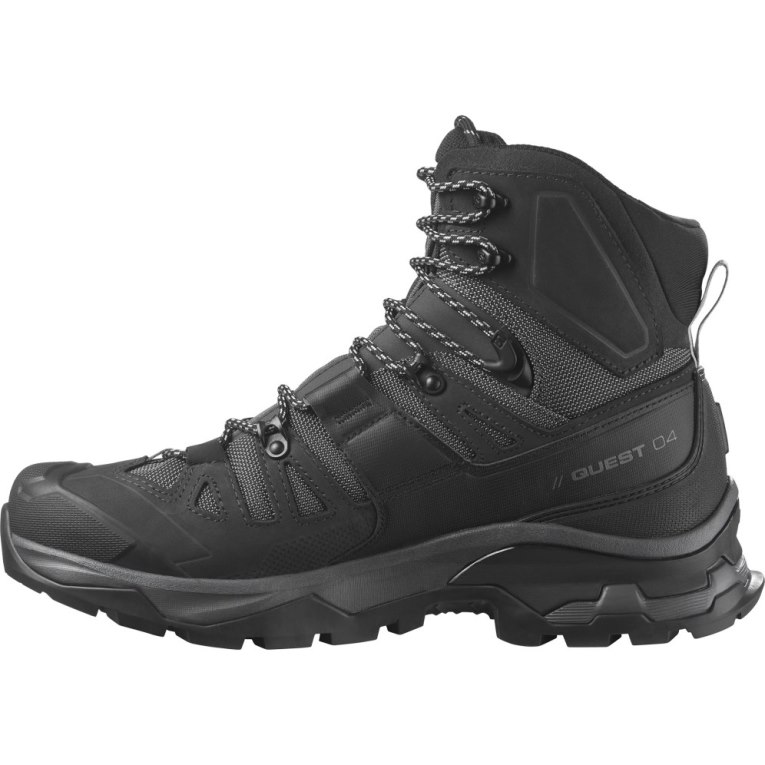 Black Salomon Quest 4 GTX Men's Hiking Boots | IE BW9756